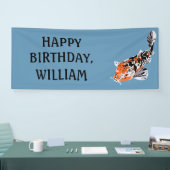 Banderoles Koi Fish Illustration Orange, fête d'anniversaire  (Salon professionnel)