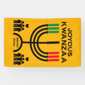 Banderoles Kwanzaa Joyeux (Horizontal)