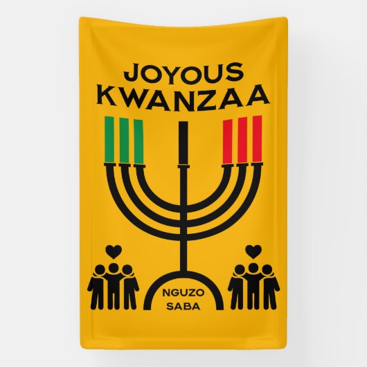 Banderoles Kwanzaa Joyeux (Verticale)