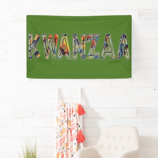 Banderoles Kwanzaa-Multi (En situation)