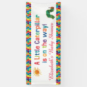 Banderoles La Baby Shower de la très gourmande chenille (Vertical)