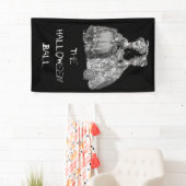 Banderoles La boule d'Halloween (en noir) (En situation)