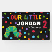 Banderoles La Chenille Qui Mangé Beaucoup Tableau de Naissanc (Horizontal)