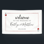 Banderoles La collection de Mariages de cartes de jeu Monogra<br><div class="desc">Célébrez dans le style avec cette bannière d'accueil mariage design et très tendance. Ce design est facile à personnaliser avec votre libellé d'événement spécial et vos invités seront ravis quand ils verront cette bannière fabuleuse.</div>