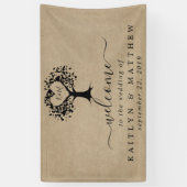 Banderoles La collection Rustic Heart Tree Mariage (Vertical)