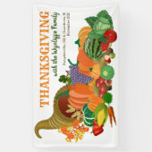 Banderoles La Corne d'abondance de Cornucopia de Thanksgiving (Vertical)
