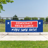 Banderoles La Démocratie Mort Dans Le Silence (Insitu)