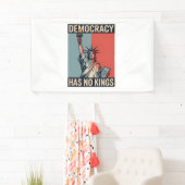 Banderoles La démocratie n'a pas de rois Statut Liberté Améri (En situation)