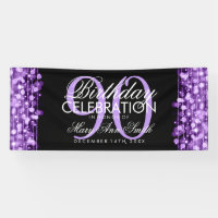 La fête d'anniversaire miroite pourpre
