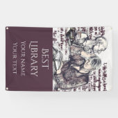 Banderoles La fille lisant un livre (Horizontal)