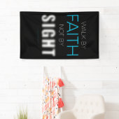 Banderoles La foi chrétienne et la marche à pied by Faith Not (En situation)