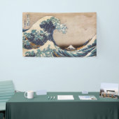 Banderoles La Grande Vague au large de Kanagawa (Salon professionnel)