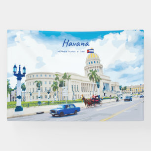 Banderoles La Havane, Cuba - Âme Classique Vintage
