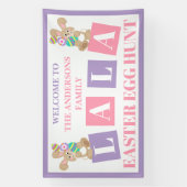 Banderoles La La Easter Bunny Egg Hunt Banner (Verticale)