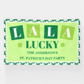 Banderoles La La Lucky St. Patrick’s Day Party (Horizontal)