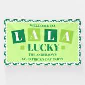 Banderoles La La Lucky St. Patrick’s Day Party Welcome (Horizontal)