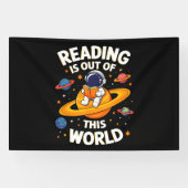 Banderoles La lecture est hors de ce monde (Horizontal)