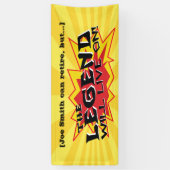 Banderoles La Légende Du Parti De La Retraite Vivra (Vertical)