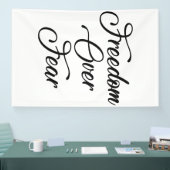 Banderoles La liberté face à la peur (Salon professionnel)