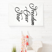 Banderoles La liberté face à la peur (Insitu)