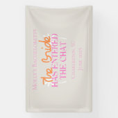 Banderoles La mariée est arrivée sur le chat - Tropical Bach (Verticale)