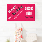 Banderoles La meilleure fille du monde (En situation)