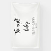 Banderoles La Nuit Avant Le Dîner De La Répétition Mariage (Verticale)