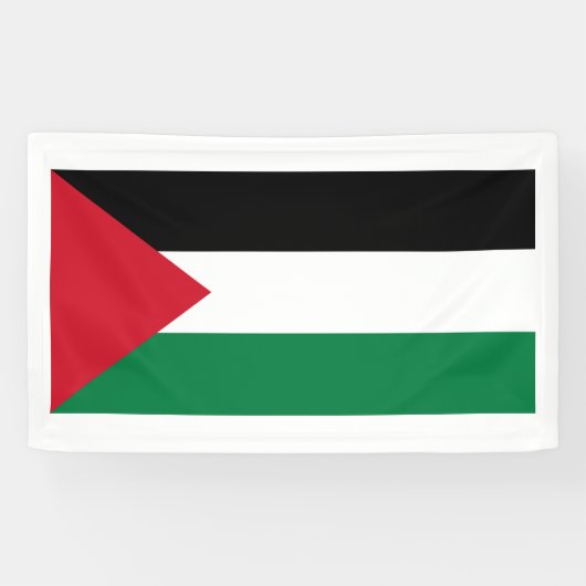 Banderoles La Palestine libre - drapeau palestinien (Horizontal)