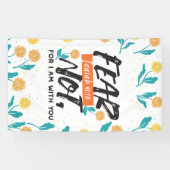 Banderoles La Peur Pas Isaïe Bible Verse Conception Inspirant (Horizontal)