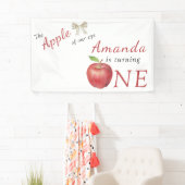 Banderoles La pomme de notre parti Anniversaire de enfant de  (En situation)