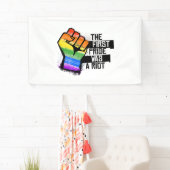 Banderoles La première fierté était une émeute (En situation)