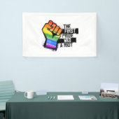 Banderoles La première fierté était une émeute (Salon professionnel)