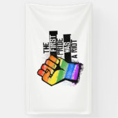 Banderoles La première fierté était une émeute (Vertical)