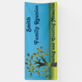 Banderoles La Réunion d'arbre généalogique (Vertical)