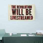 Banderoles La révolution sera livestreamed (Salon professionnel)