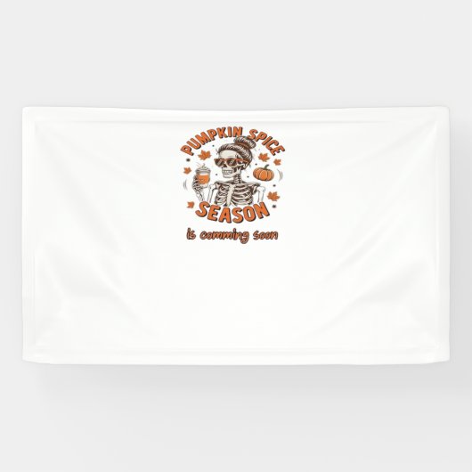 Banderoles La saison des épices citrouilles commence bientôt (Horizontal)