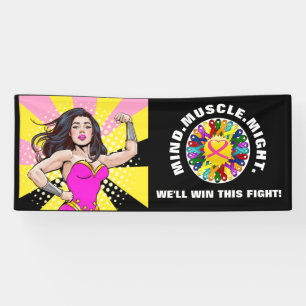 Banderoles La sensibilisation au cancer Ensemble nous pouvons