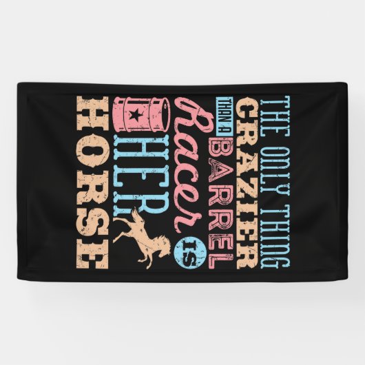 Banderoles La seule chose plus folle qu'un cheval de course d (Horizontal)