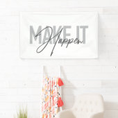 Banderoles La typographie moderne, simple, cool (En situation)