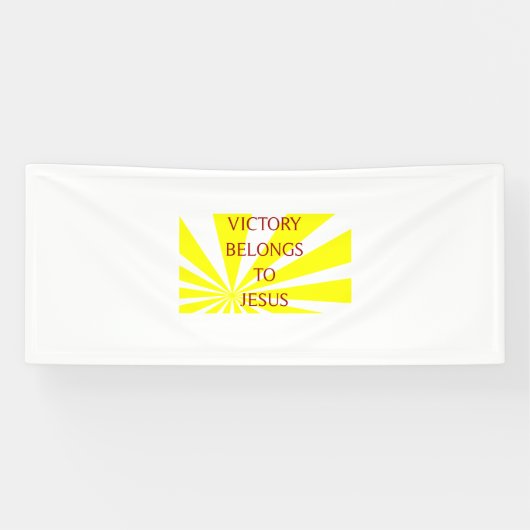 Banderoles la victoire appartient à Jésus (Horizontal)