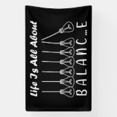 Banderoles La vie, c'est l'équilibre de l'inspiration de moti (Verticale)