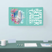 Banderoles La Vie Est Mieux En Croisière (Salon professionnel)