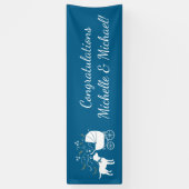 Banderoles Labrador Chien Baby shower Blue Boy Lab (Vertical)