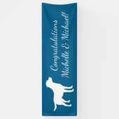 Banderoles Labrador Chien Baby shower Blue Boy Lab (Vertical)