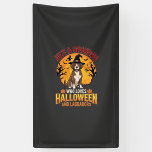 Banderoles Labrador Halloween Grand-mère Conception de chien_