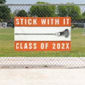 Banderoles Lacrosse Senior Night Orange (En situation)