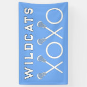 Banderoles Lacrosse Team Light Blue (Vertical)