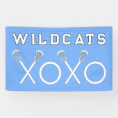 Banderoles Lacrosse Team Light Blue (Horizontal)