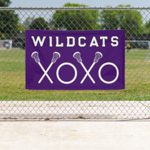 Banderoles Lacrosse Team Purple