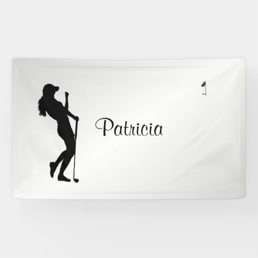 Banderoles Ladies Golfer Personal (Horizontal)
